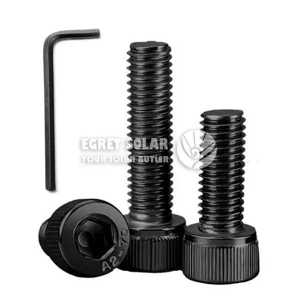 Solar Mounting Black Allen Bolt